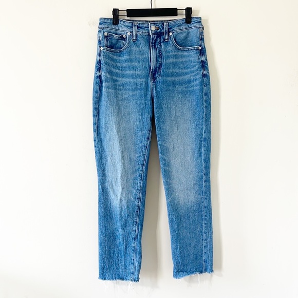 Madewell The Curvy Perfect Vintage Medium Wash Denim Jeans Size 28 Tall - Picture 1 of 12